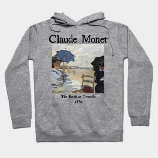 The beach at Trouville by Claude Monet. Hoodie